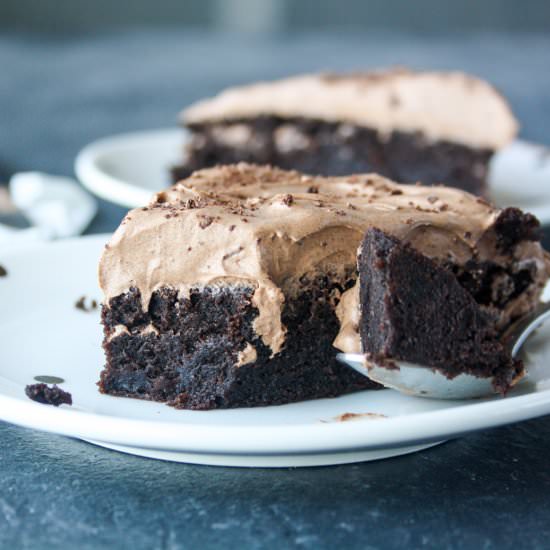 Chocolate Olive Oil Cake - Recipe photo by The Desserted Girl