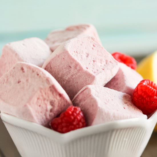 Raspberry Hibiscus Marshmallows - Recipe photo by dessertswithbenefits