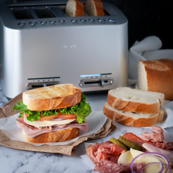 Gourmet Italian cold cut sandwich - Recipe photo by photosandfood