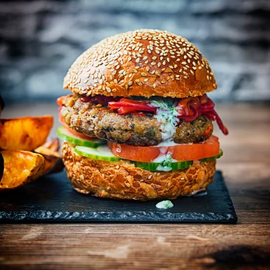 Indian Lamb Burgers - Recipe photo by Brian Jones