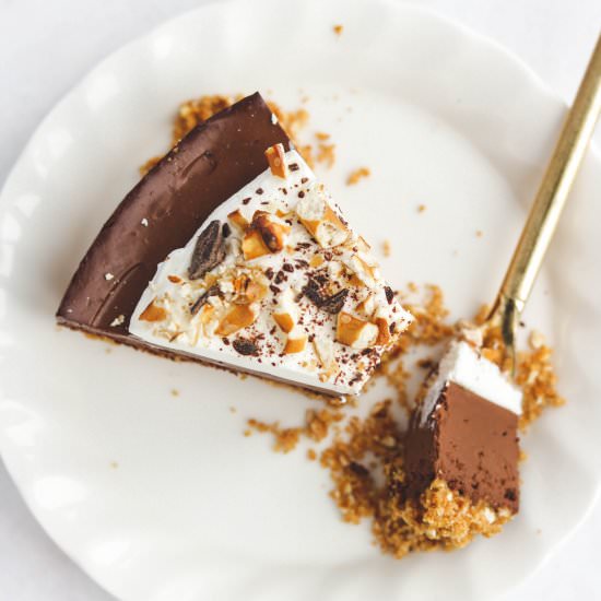 Chocolate Torte & PB Pretzel Crust - Recipe photo by okonomi kitchen