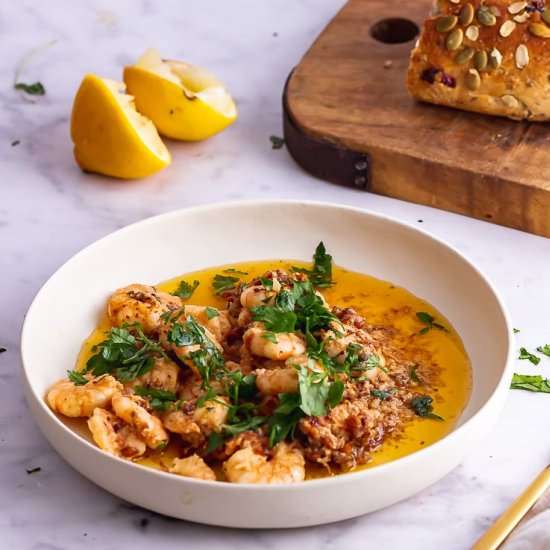 Chilli Prawns with Tomato Butter - Recipe photo by TheCookReport