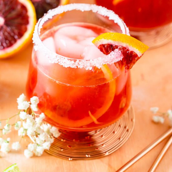 Blood Orange Margarita - Recipe photo by Burrata and Bubbles