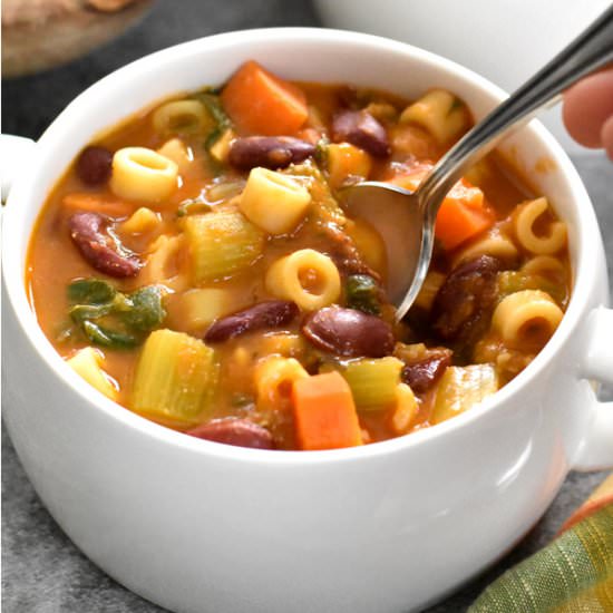 Pasta Fagioli Soup - Recipe photo by Spice Cravings