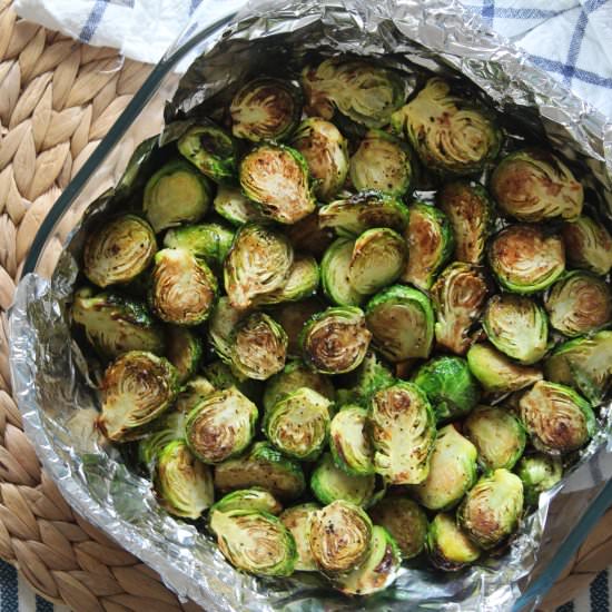 Baked honey balsamic brussel sprout - Recipe photo by hornoMX