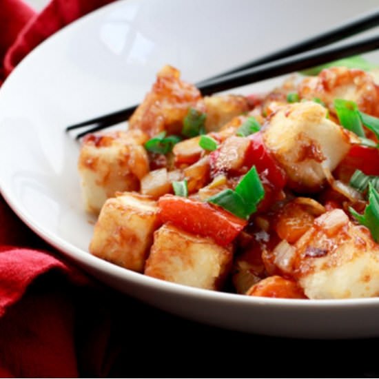 Vegetarian Sweet and Sour Tofu - Recipe photo by asiancaucasian