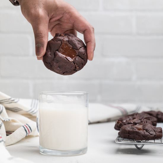 Vegan Triple Chocolate Chip Cookies - Recipe photo by Make It Dairy Free
