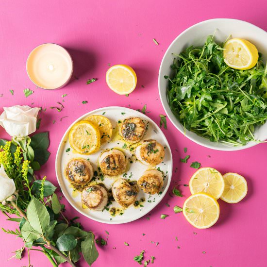 Sous Vide Scallops - Recipe photo by aducksoven