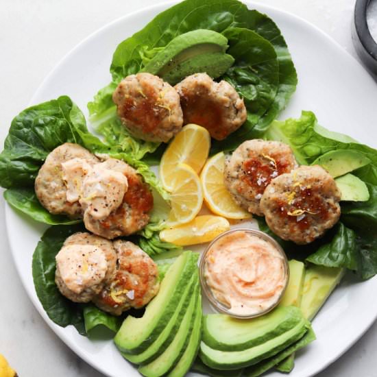 Marjoram & Garlic Chicken Patties - Recipe photo by cookathomemom