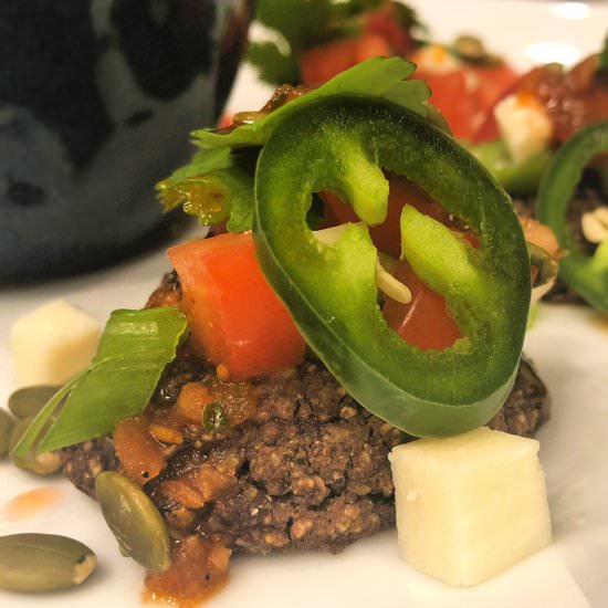 Black Bean Cakes - Recipe photo by Savored Joy