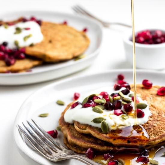 Healthy Whole Grain Pancakes - Recipe photo by joeats