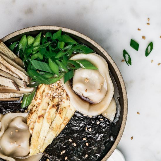 Vegan Korean Rice Cake Soup - Recipe photo by girlmeetsradish