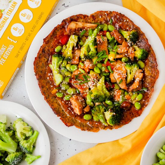 General Tso's Cauliflower Pizza - Recipe photo by DineLikeShay