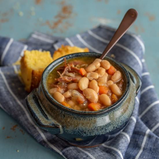 Classic Ham and Bean Soup - Recipe photo by Blessthismess