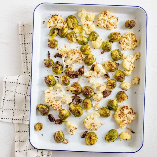 Brussels sprouts & Cauliflower - Recipe photo by Blessthismess