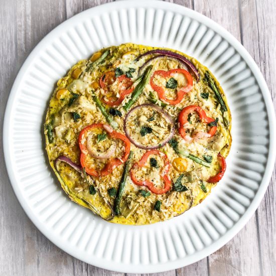 Veggie Frittata With Brown Rice - Recipe photo by Heartatworkrecipes