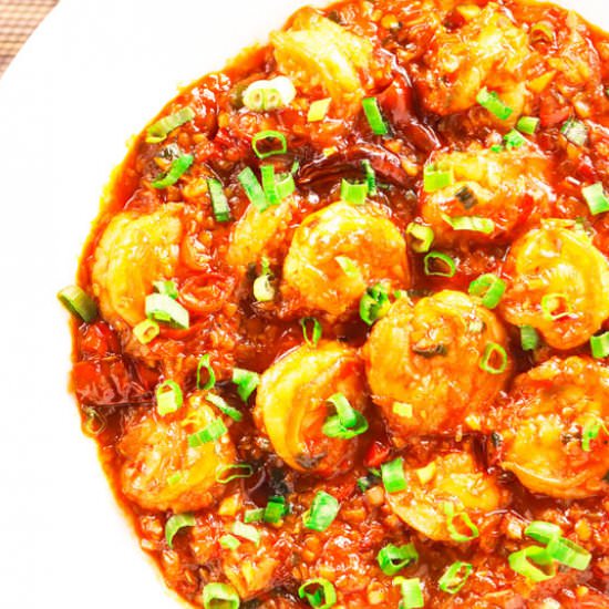 Chili Garlic Shrimp - Recipe photo by That Spicy Chick