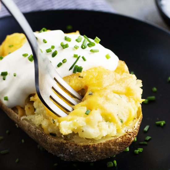 Twice Baked Potatoes - Recipe photo by PinchandSwirl