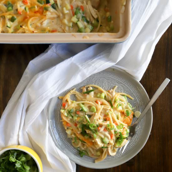 Cheesy Baked Chicken Noodles - Recipe photo by FunnyLoveLindsay