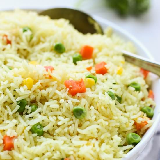 Easy Mixed Vegetable Rice - Recipe photo by Joyous Apron