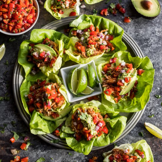 Instant Pot Chicken Tinga Tacos - Recipe photo by Get Inspired Everyday