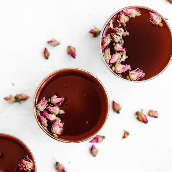Red Rose Tea - Recipe photo by The Green Creator