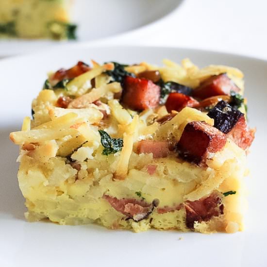 Paleo Ham & Egg Breakfast Bake - Recipe photo by finishedwithsalt