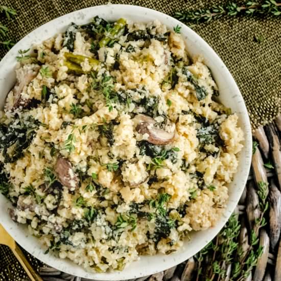 One Pot Cauliflower Risotto - Recipe photo by EatLiftBe