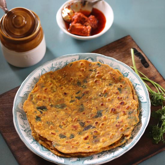 Methi Missi Roti - Recipe photo by Masalachilli