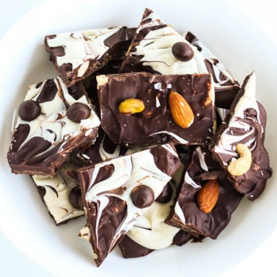 Mixed Fruits & Nuts Chocolate Bark - Recipe photo by That Spicy Chick