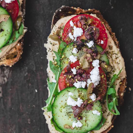 Mediterranean Breakfast Toast - Recipe photo by The Mediterranean Dish