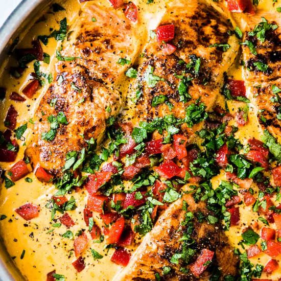 Cashew Coconut Salmon Curry - Recipe photo by The Endless Meal