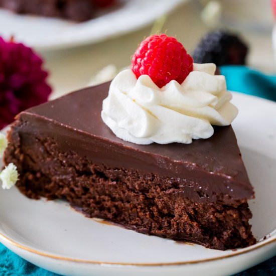 Flourless Chocolate Cake - Recipe photo by SugarSpunRun