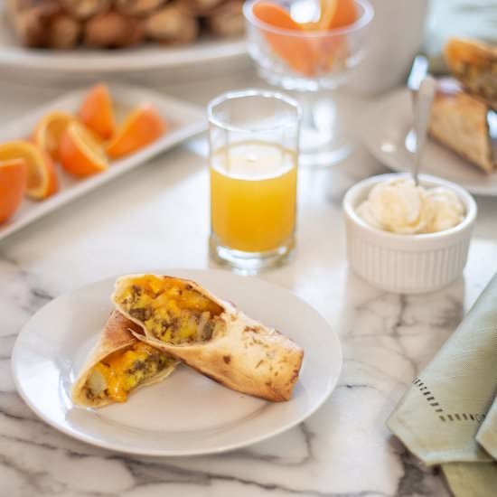 Breakfast Burritos - Recipe photo by The Salted Pepper
