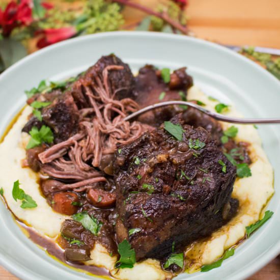 Short Ribs and Polenta - Recipe photo by Lightingthepilot