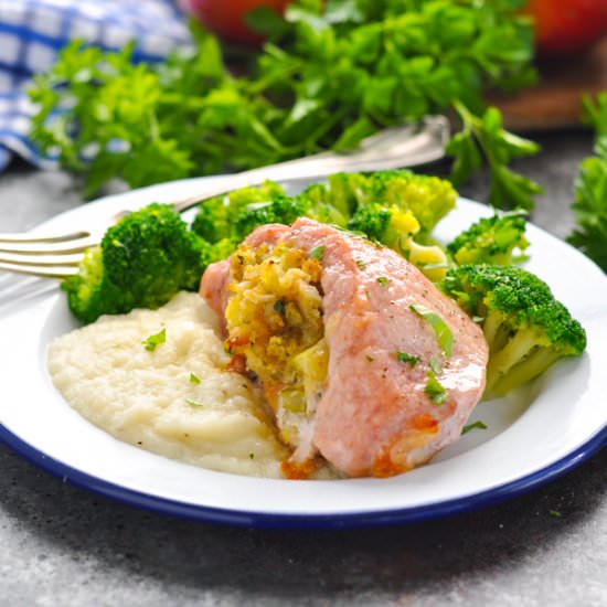 Stuffed Pork Chops - Recipe photo by The Seasoned Mom