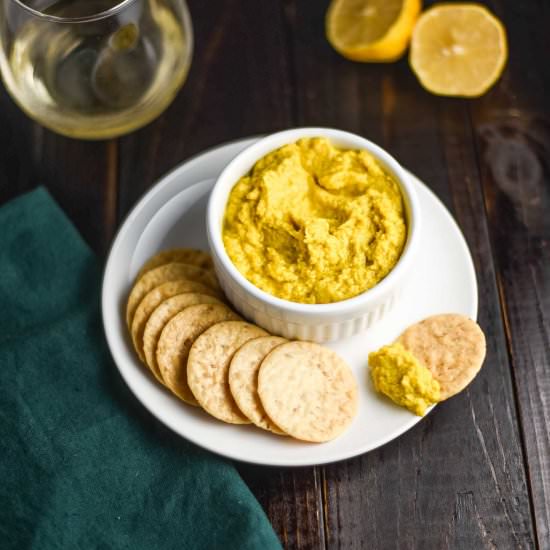Ginger Turmeric Hummus - Recipe photo by plantandvine