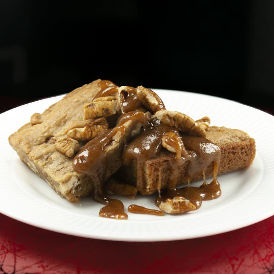 Gluten Free Maple Pecan Blondies - Recipe photo by feedme_imhungry