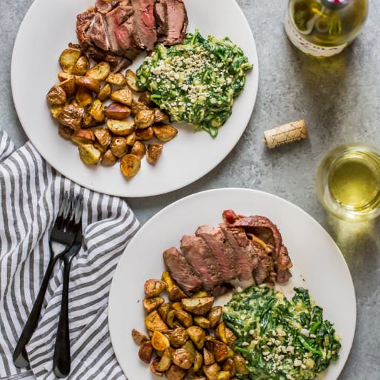 Steakhouse Dinner for Two - Recipe photo by Strawberry Blondie Kitchen