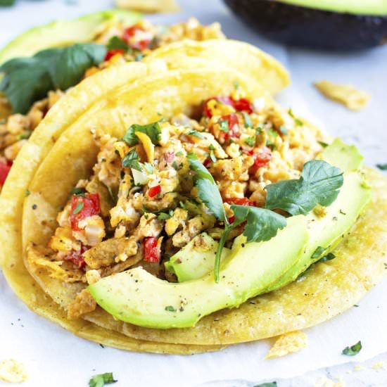 Easy Migas Tacos - Recipe photo by EvolvingTable