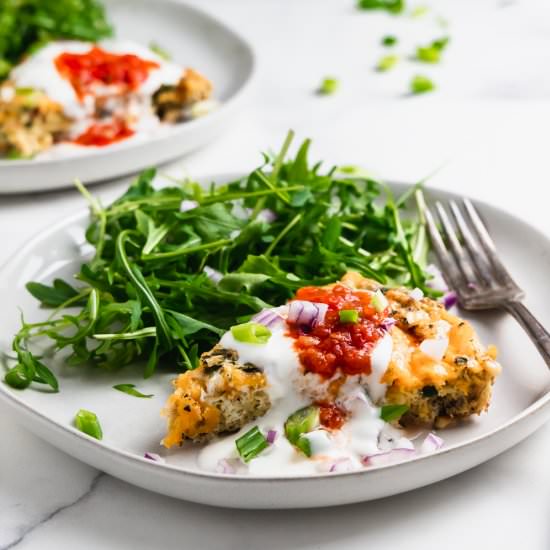 Charred Corn and Poblano Frittata - Recipe photo by joeats