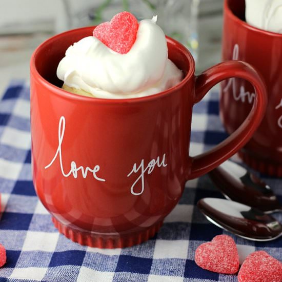 Vanilla Cake in a Mug for Two - Recipe photo by ReneesKitchenAdventures
