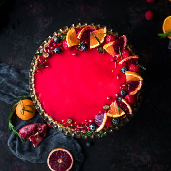 Blood Orange Tart - Recipe photo by deluscious bites