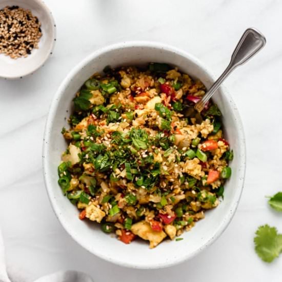 Vegan Cauliflower Fried Rice - Recipe photo by choosingchia