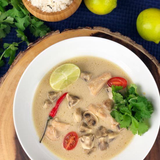Tom Kha Gai (Chicken Coconut Soup) - Recipe photo by TheMDChef
