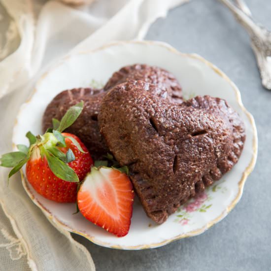 Chocolate Strawberry Hand Pies - Recipe photo by Wild wild whisk