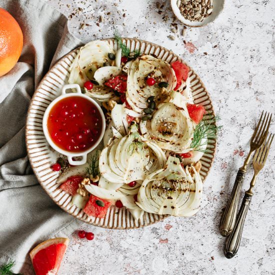 EASY GRILLED FENNEL SALAD - Recipe photo by healthylittlecravings