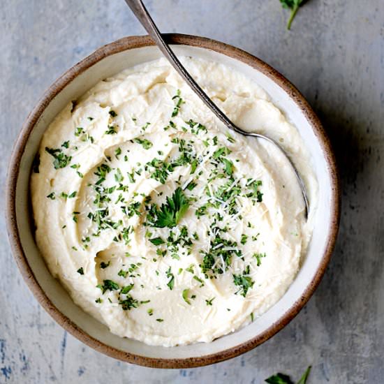 Cauliflower White Bean Puree - Recipe photo by fromachefskitchen