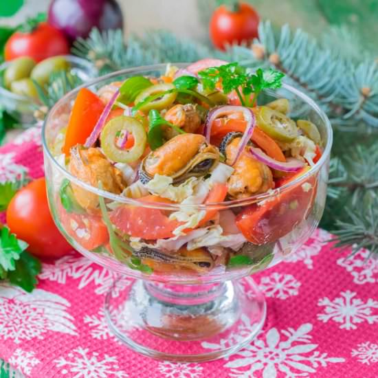 Mussel Salad - Recipe photo by niftyrecipe