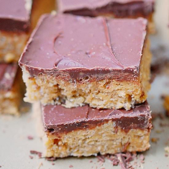 Chocolate peanut butter scotcheroos - Recipe photo by evabakes